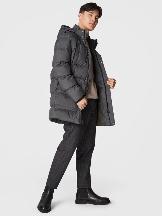 Συμφωνίες 🎁 ΧΟΝΔΡΙΚΟ ΕΜΠΟΡΙΟ 👍 Geox Άνδρες Πουπουλένια Μπουφάν Μπουφάν πουπουλένιο Sanford M2628V T2667 F1620 Γκρι Regular Fit 😀 ✔️ - Image 2