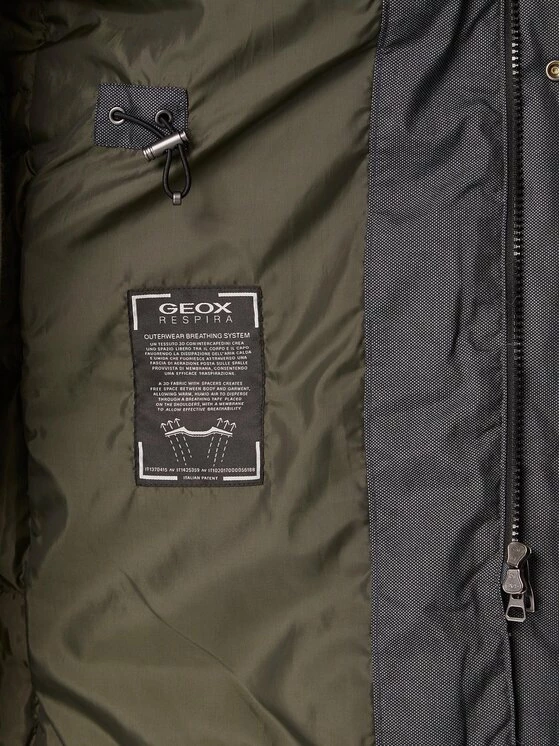 Συμφωνίες 🎁 ΧΟΝΔΡΙΚΟ ΕΜΠΟΡΙΟ 👍 Geox Άνδρες Πουπουλένια Μπουφάν Μπουφάν πουπουλένιο Sanford M2628V T2667 F1620 Γκρι Regular Fit 😀 ✔️ - Image 6